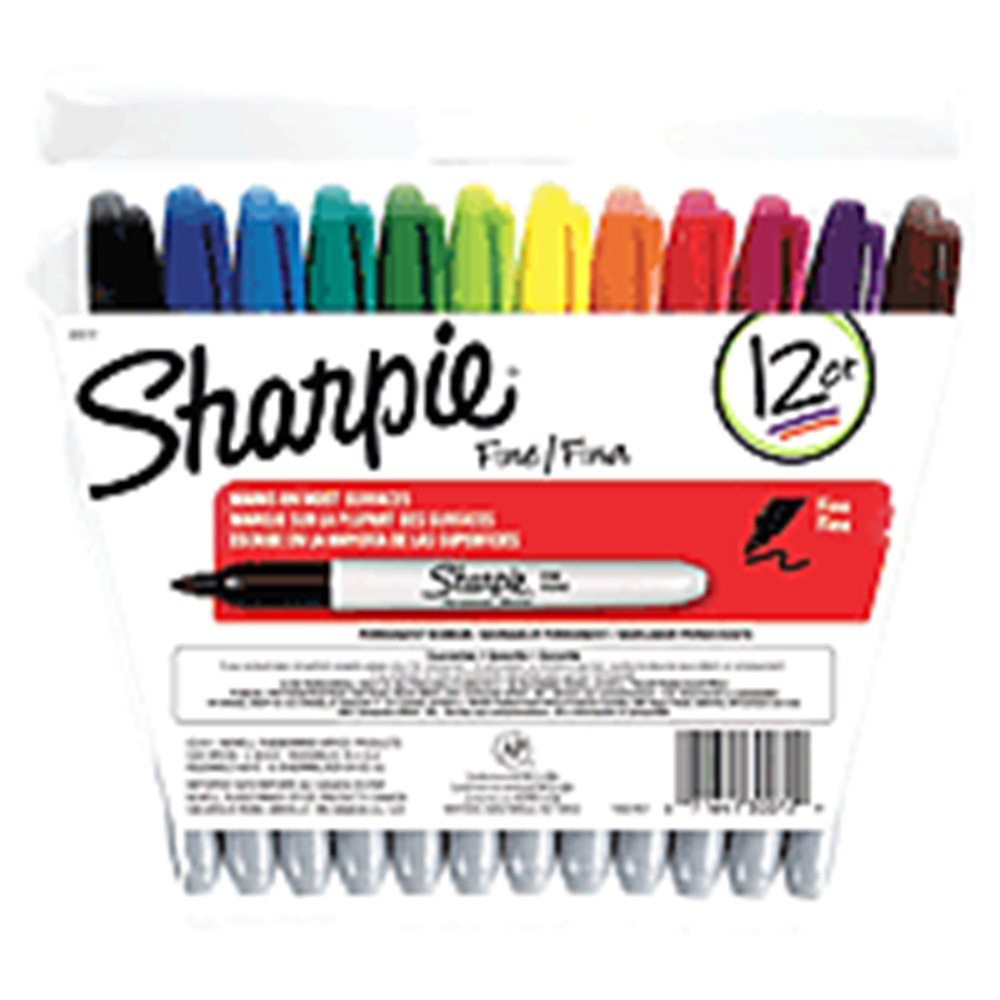 Sharpie, Marker Set, Art & School, Fine, 12 count, 5119
